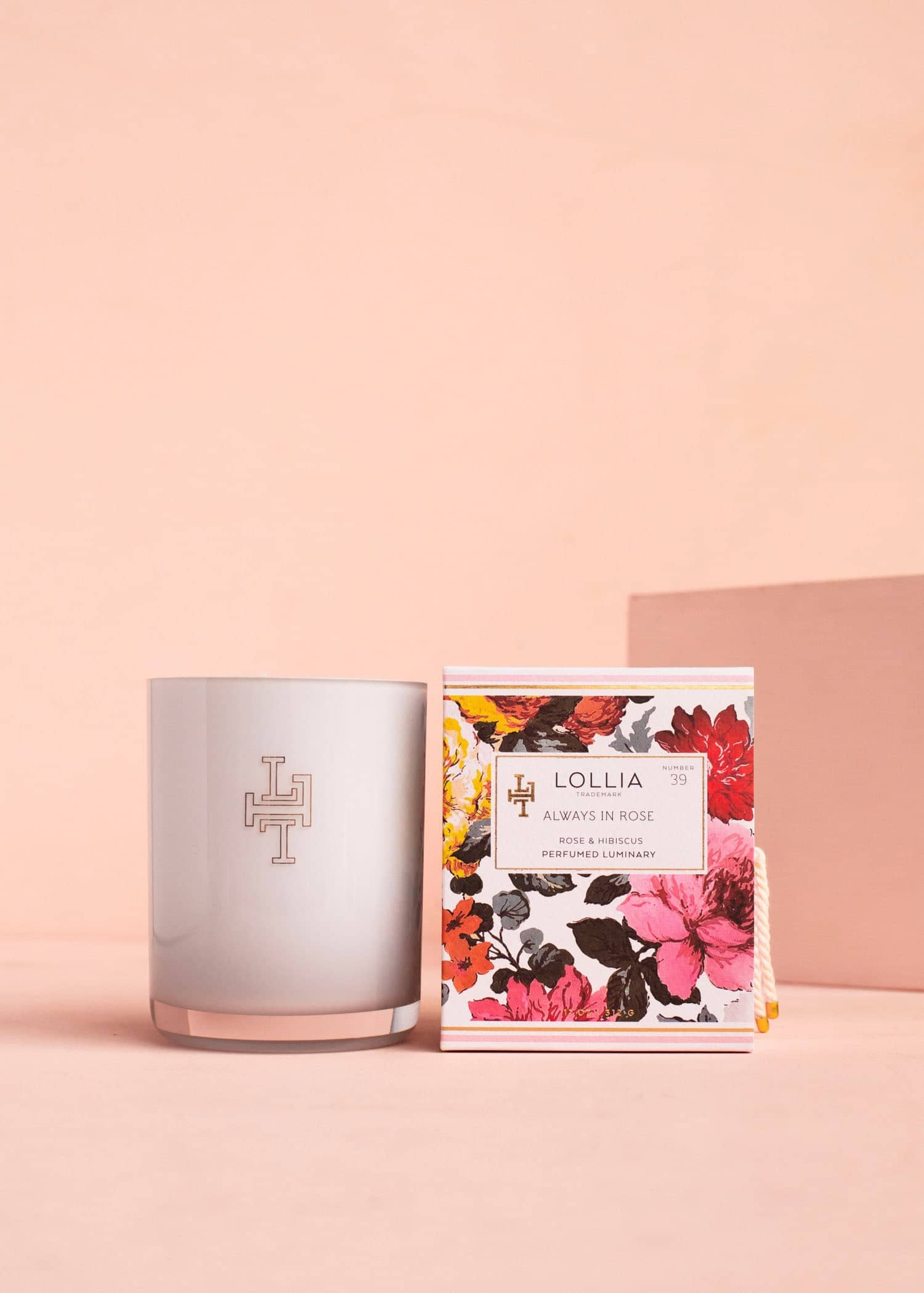 Lollia Always In Rose Luminary Scented Candle | Margot Elena