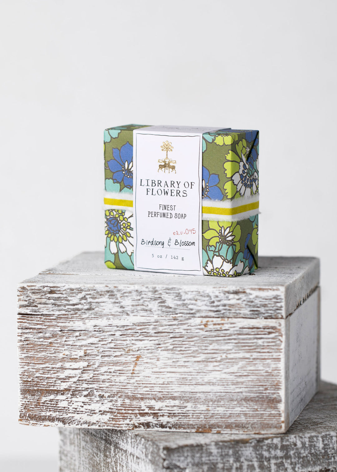 Green & Blue Floral Square Soap