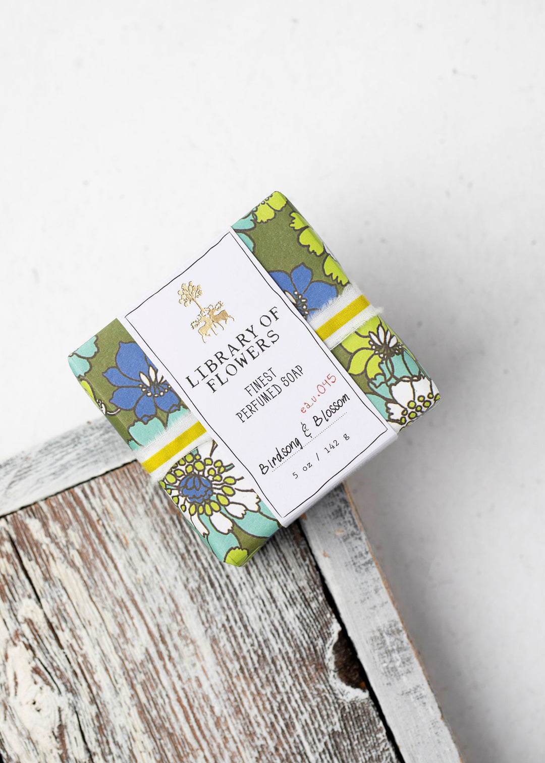 Green & Blue Floral Square Soap