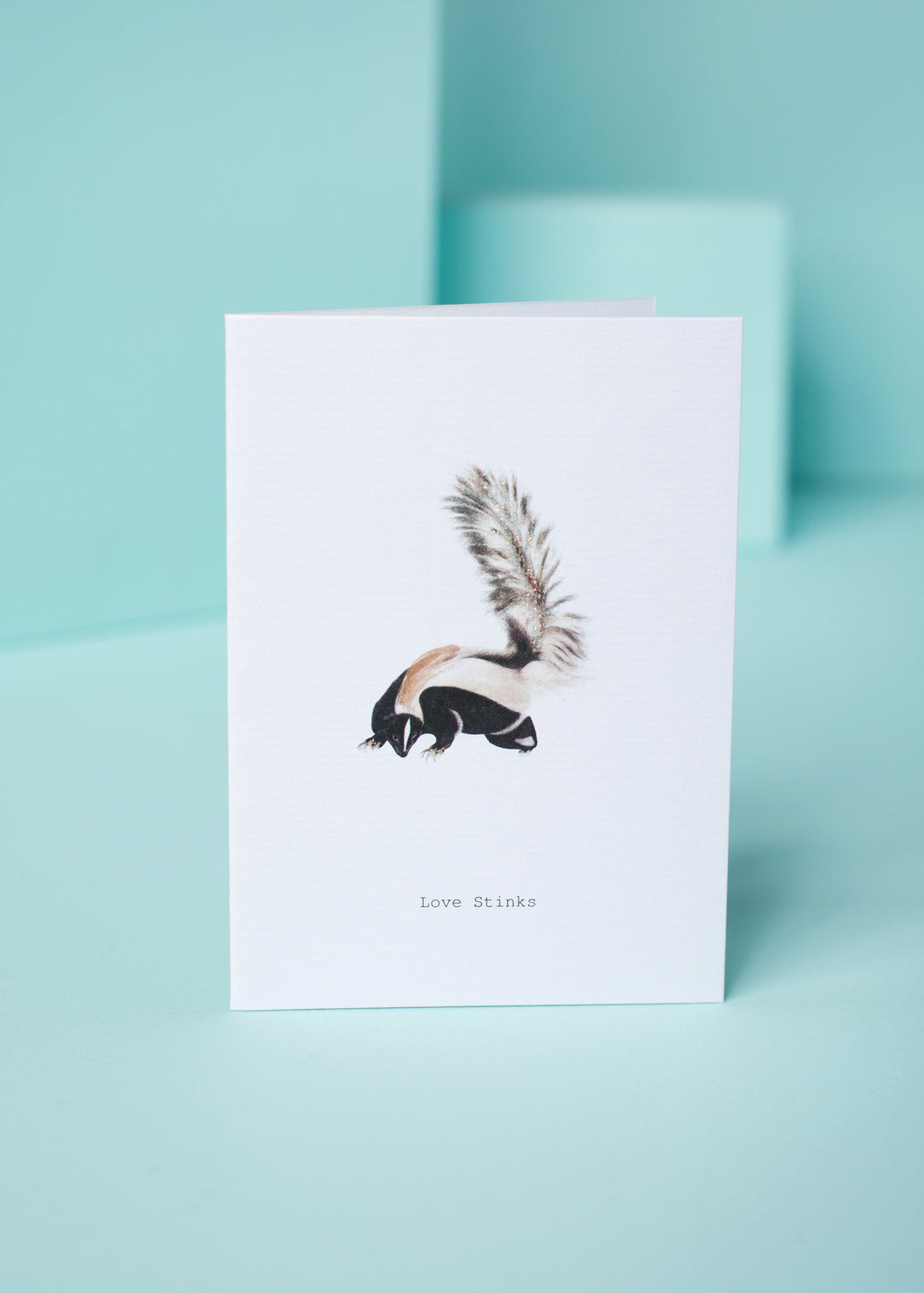 Skunk and Bubbles Watercolor Greeting Cards and Envelopes Pack of