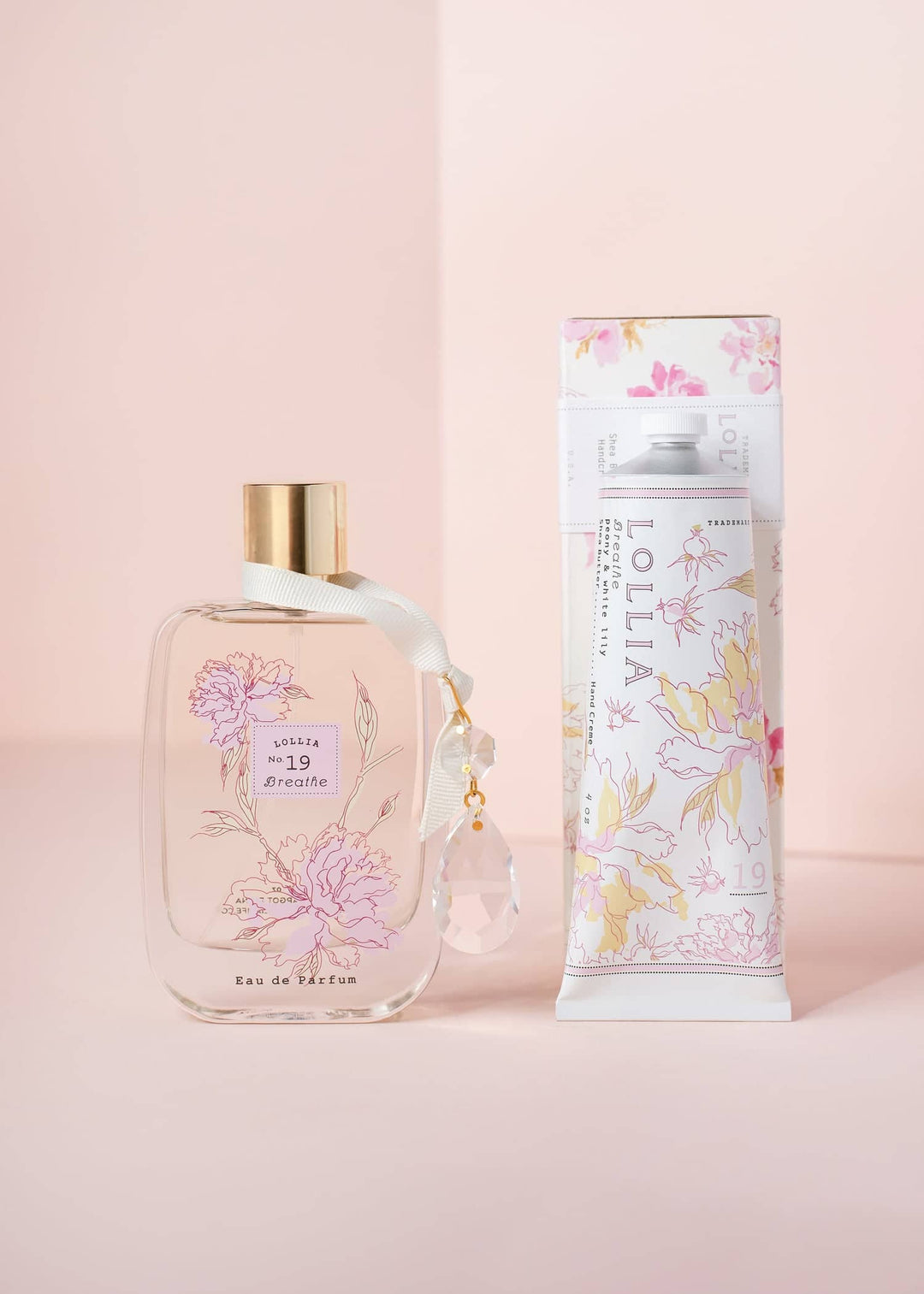 lollia peony & white lily Breathe Eau de Parfum & Handcreme Duo