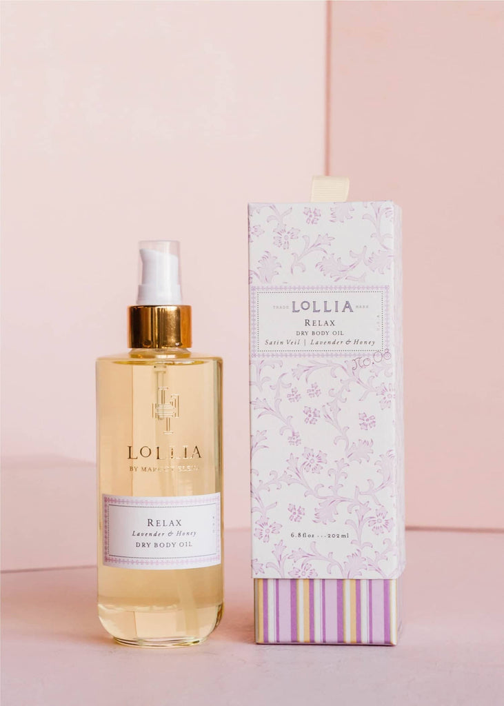 Lollia Relax Moisturizing Dry Body Oil | Margot Elena