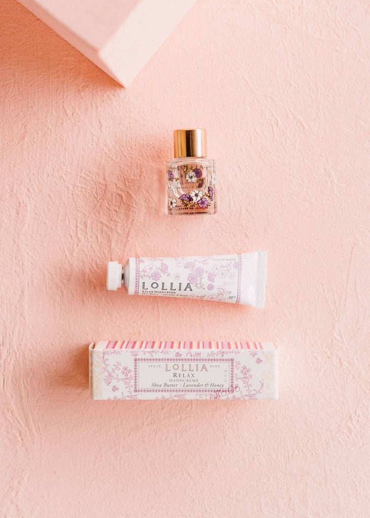 Relax Petite Hand Cream & Perfume Duo | Lollia by Margot Elena