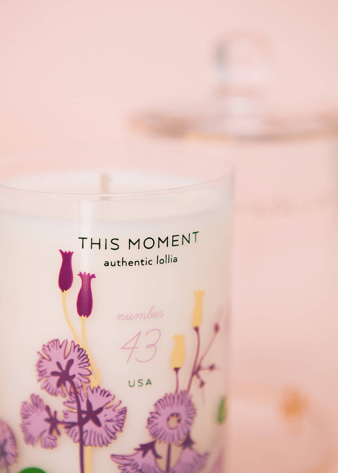 Lollia This Moment Glass Candle with Cloche | Margot Elena